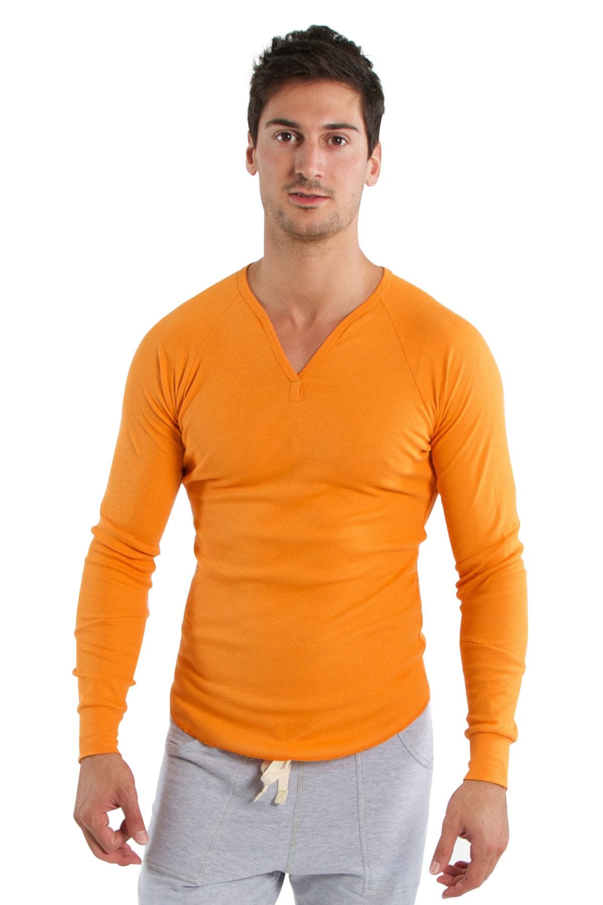 Thermal V-Neck Long Sleeve (Sun Orange) from 4-rth
