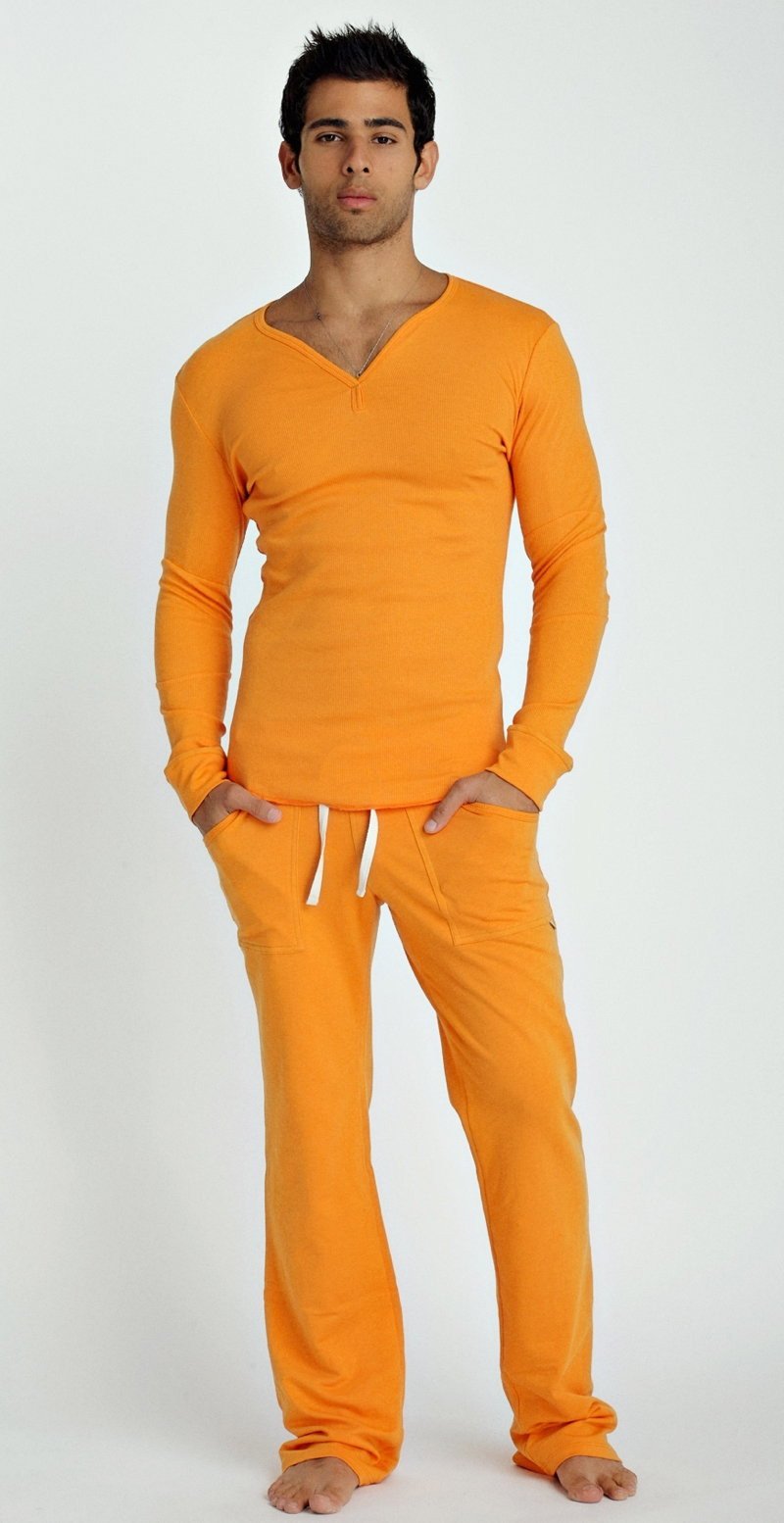Thermal V-Neck Long Sleeve (Sun Orange) from 4-rth