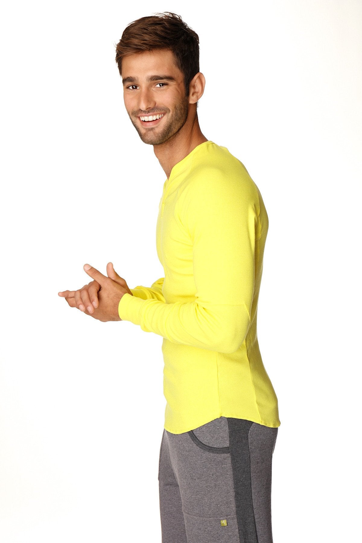 Thermal V-Neck Long Sleeve (Tropic Yellow) from 4-rth