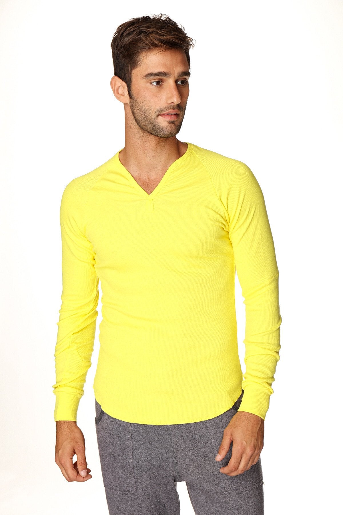 Thermal V-Neck Long Sleeve (Tropic Yellow) from 4-rth