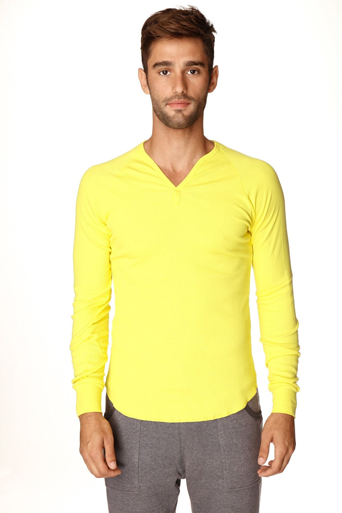 Thermal V-Neck Long Sleeve (Tropic Yellow) from 4-rth