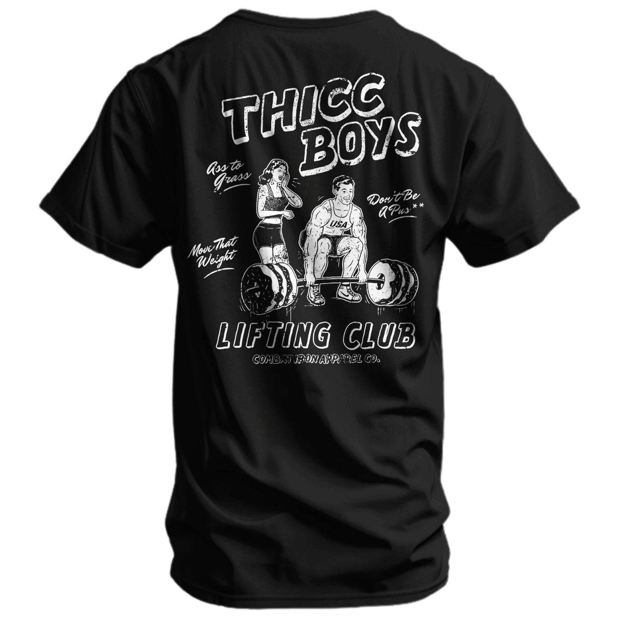 Thicc Boys Workout Club Men's T-Shirt from Combat Iron Apparel