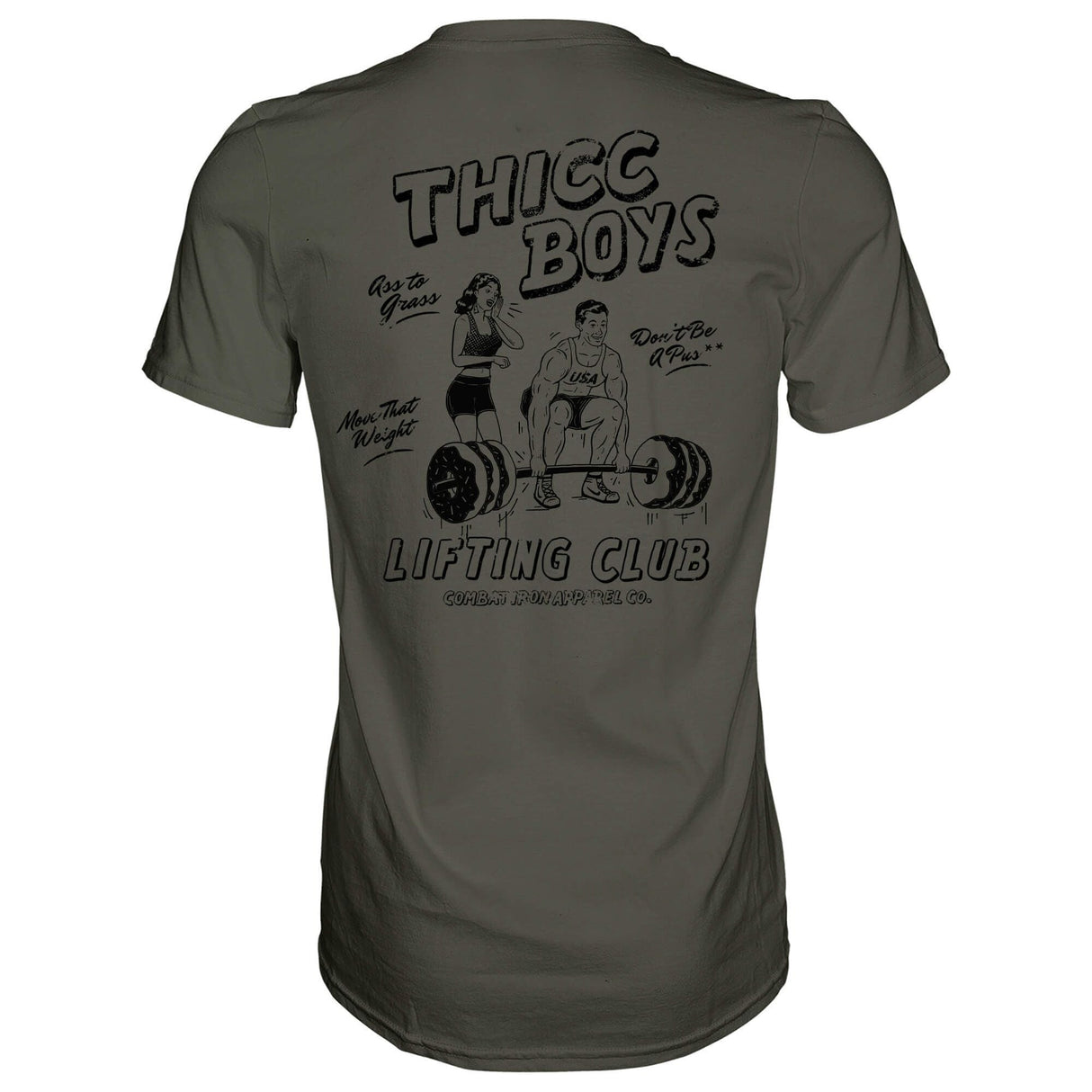 Thicc Boys Workout Club Men's T-Shirt from Combat Iron Apparel