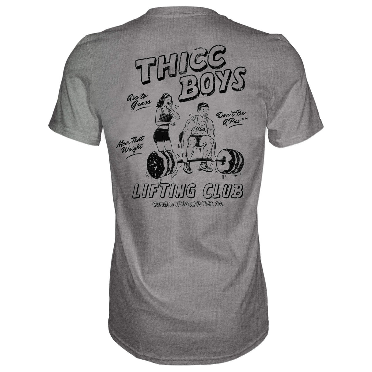 Thicc Boys Workout Club Men's T-Shirt from Combat Iron Apparel