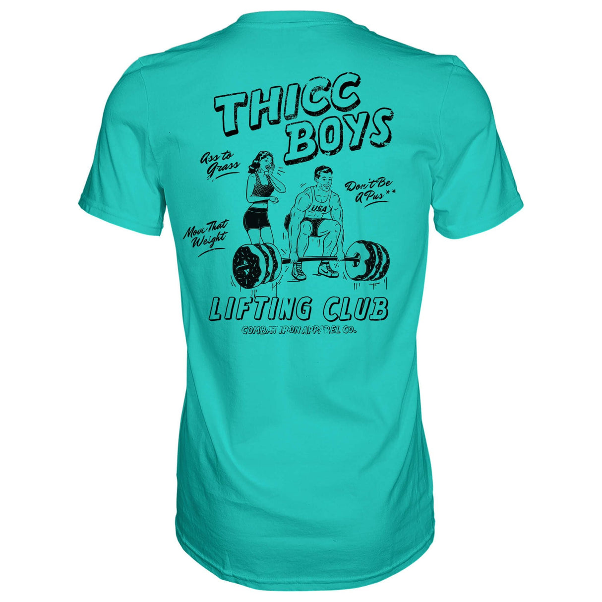 Thicc Boys Workout Club Men's T-Shirt from Combat Iron Apparel