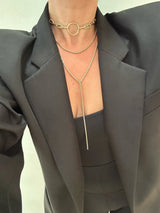 Thin Luciana Box Chain Necklace from eklexic