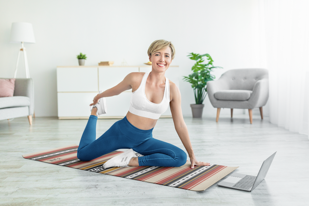 Yoga Mat | 6mm Thick | Striped | Non-Slip | Eco Friendly | Yune Yoga | Dion from Yune Yoga
