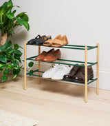 Expandable Shoe Rack (18" H)  - Steel - Forest Green from Yamazaki Home