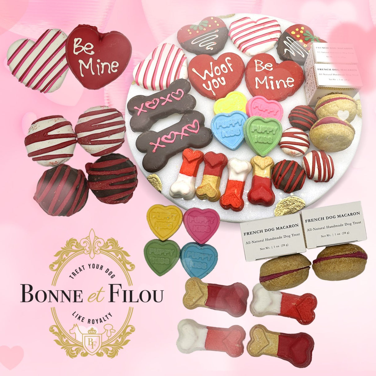Love My Dog Themed Treats Box from Bonne et Filou