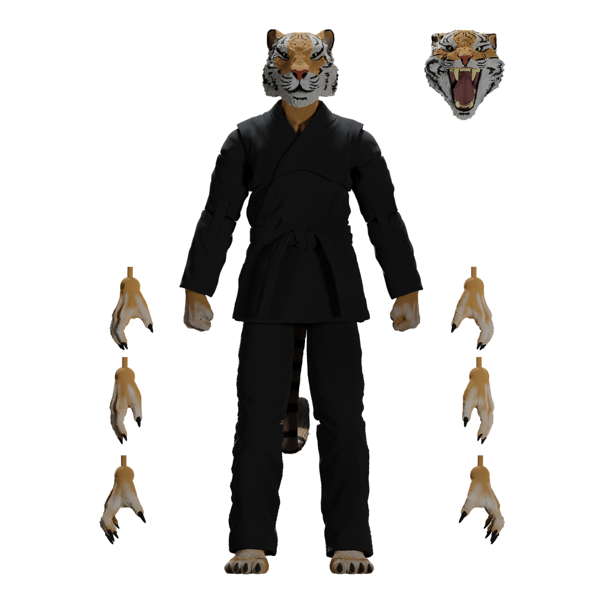 Zoo Jitsu Fighters Tiago the Tiger Action Figure from Icon Heroes