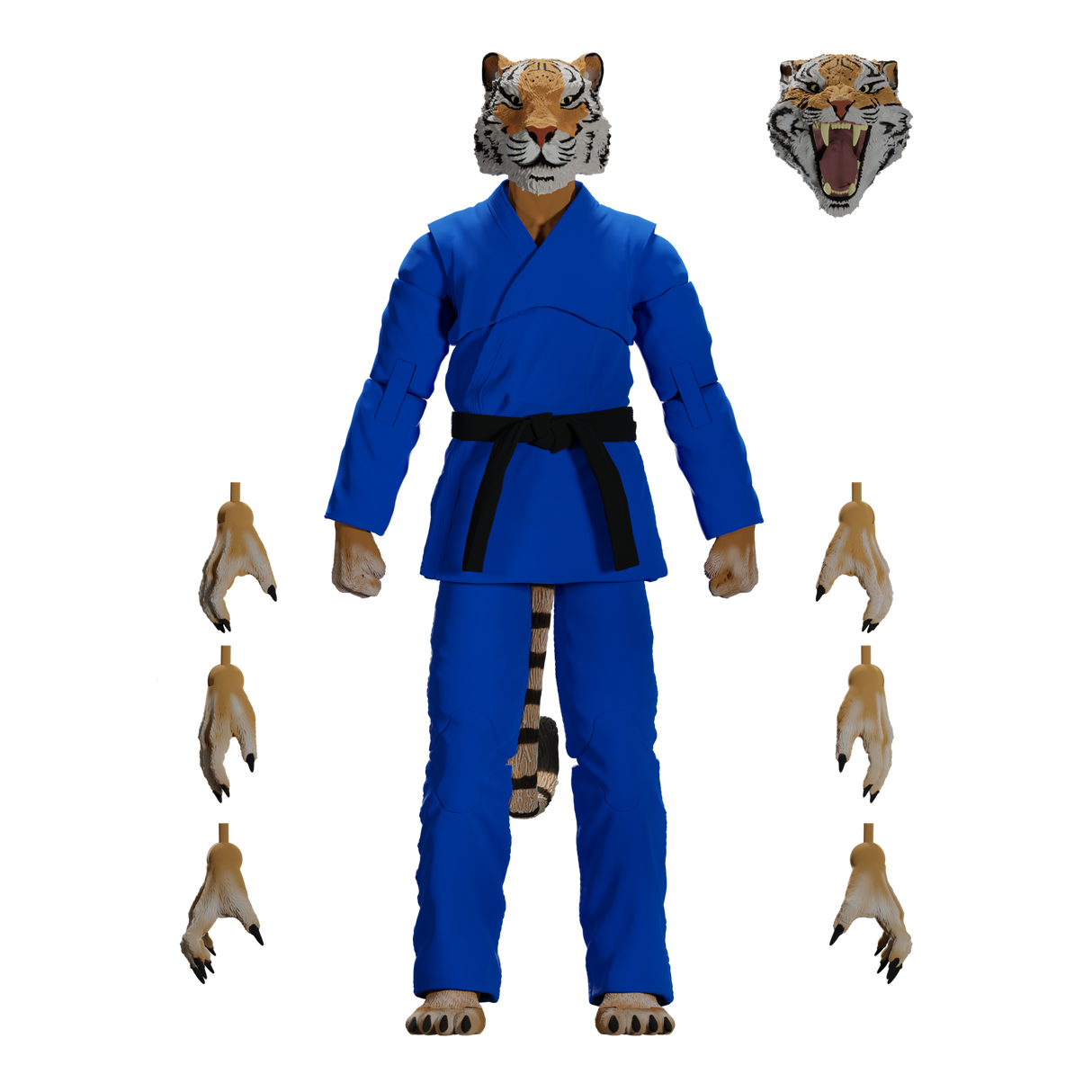 Zoo Jitsu Fighters Tiago the Tiger Action Figure from Icon Heroes