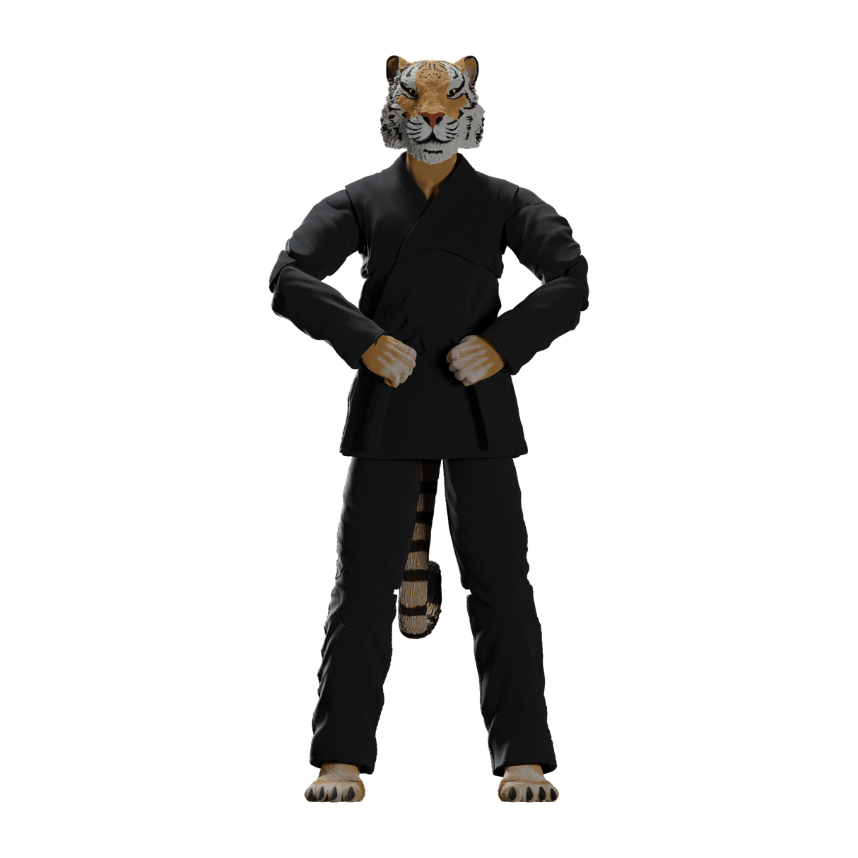 Zoo Jitsu Fighters Tiago the Tiger Action Figure from Icon Heroes