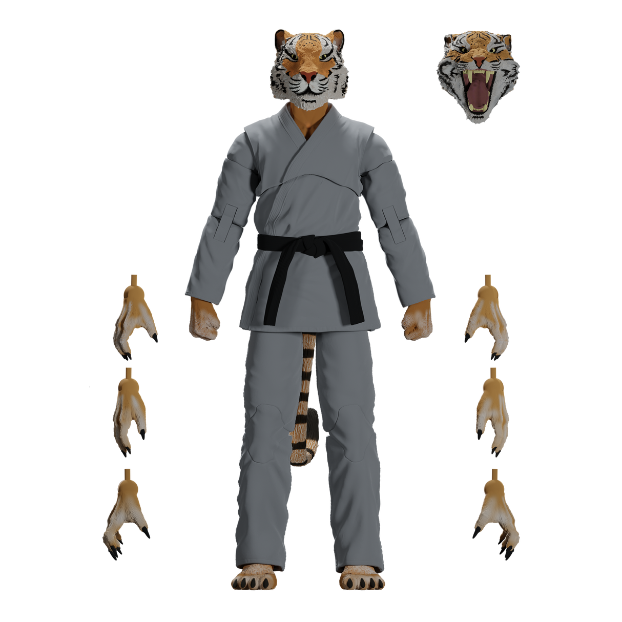 Zoo Jitsu Fighters Tiago the Tiger Action Figure from Icon Heroes