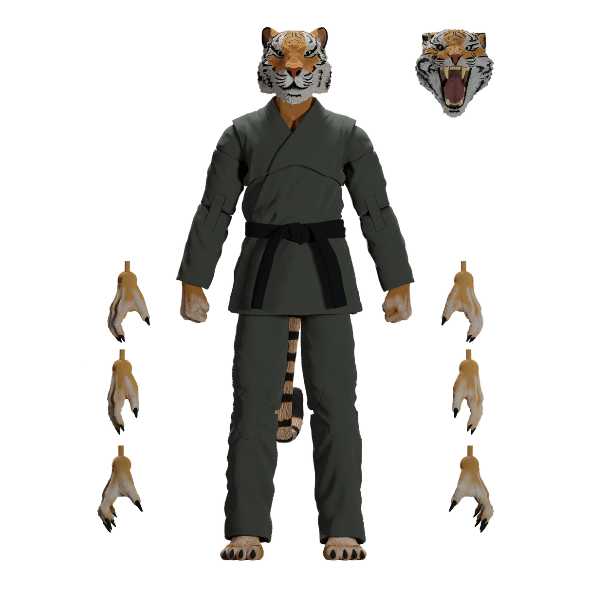 Zoo Jitsu Fighters Tiago the Tiger Action Figure from Icon Heroes