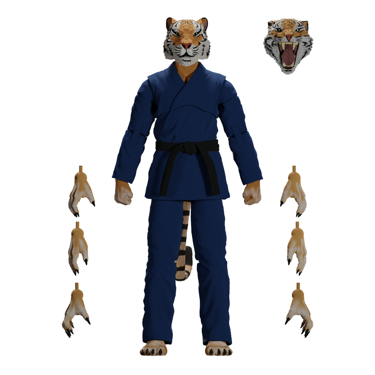 Zoo Jitsu Fighters Tiago the Tiger Action Figure from Icon Heroes