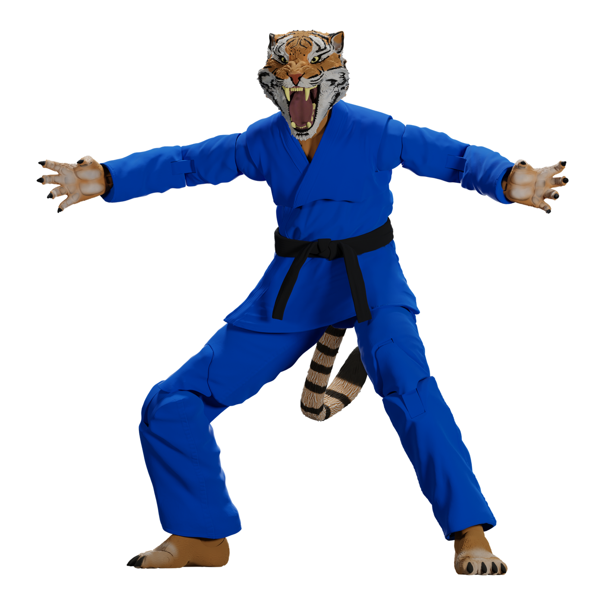 Zoo Jitsu Fighters Tiago the Tiger Action Figure from Icon Heroes