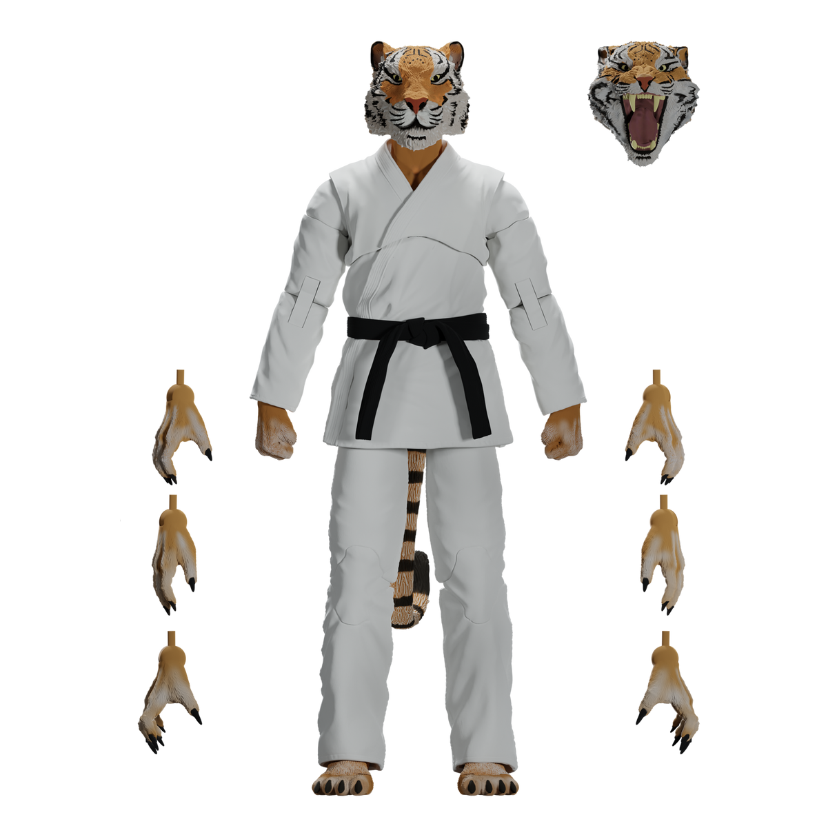 Zoo Jitsu Fighters Tiago the Tiger Action Figure from Icon Heroes