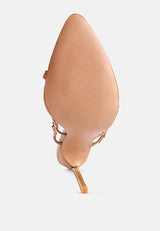 Tickle Me Toe Ring Stiletto Sandals from London Rag International