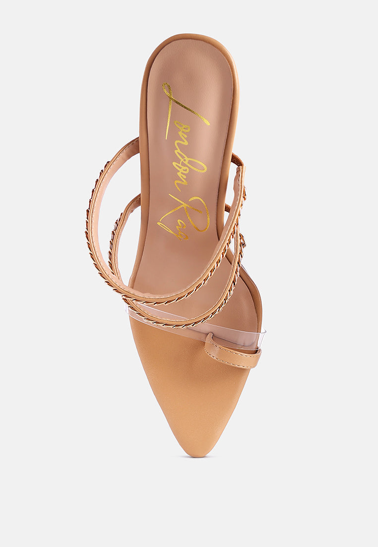 Tickle Me Toe Ring Stiletto Sandals from London Rag International