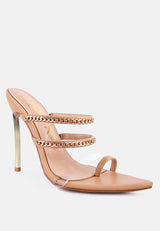 Tickle Me Toe Ring Stiletto Sandals from London Rag International