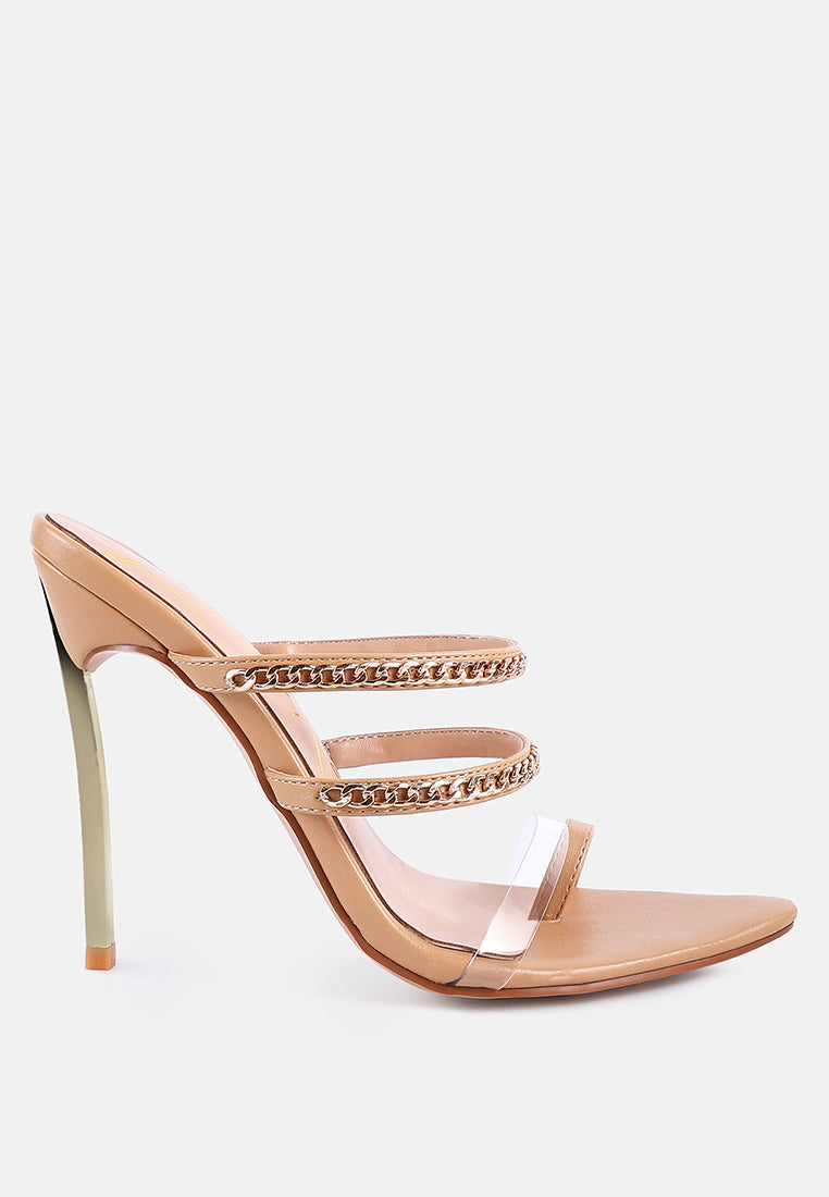Tickle Me Toe Ring Stiletto Sandals from London Rag International