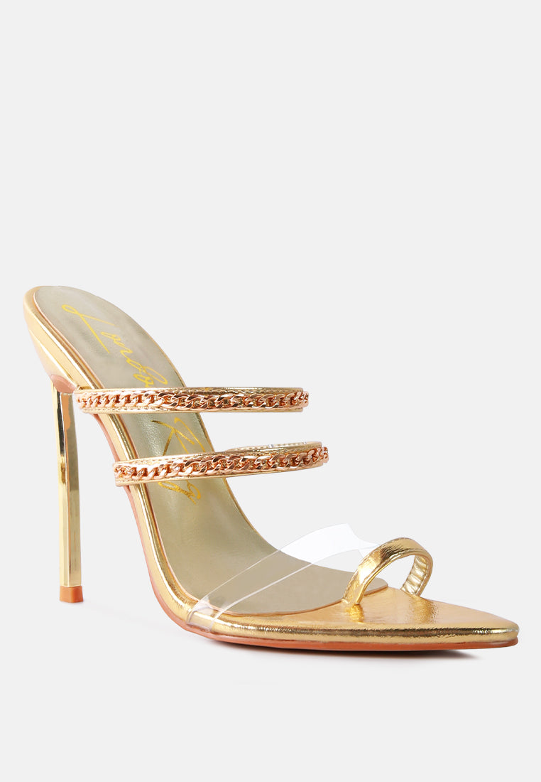 Tickle Me Toe Ring Stiletto Sandals from London Rag International