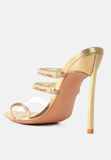 Tickle Me Toe Ring Stiletto Sandals from London Rag International