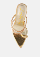 Tickle Me Toe Ring Stiletto Sandals from London Rag International