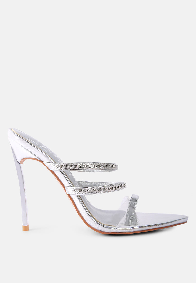 Tickle Me Toe Ring Stiletto Sandals from London Rag International