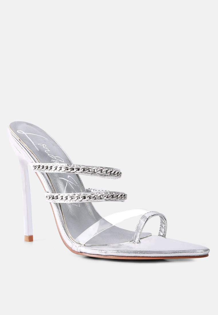 Tickle Me Toe Ring Stiletto Sandals from London Rag International