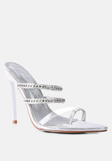 Tickle Me Toe Ring Stiletto Sandals from London Rag International