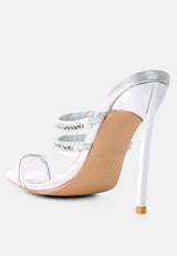 Tickle Me Toe Ring Stiletto Sandals from London Rag International