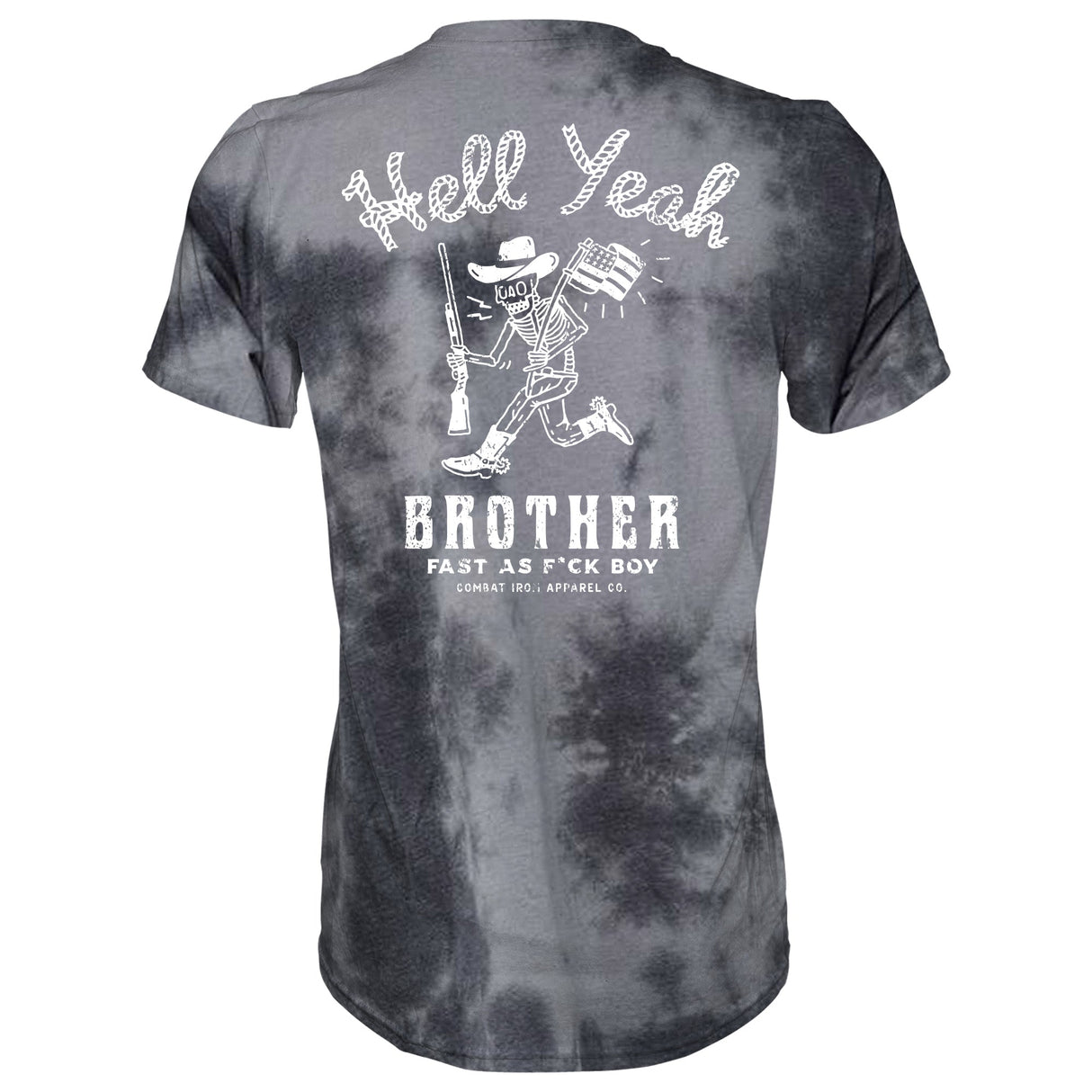 Hell Yeah Brother Cowboy Men's T-Shirt From Combat Iron Apparel