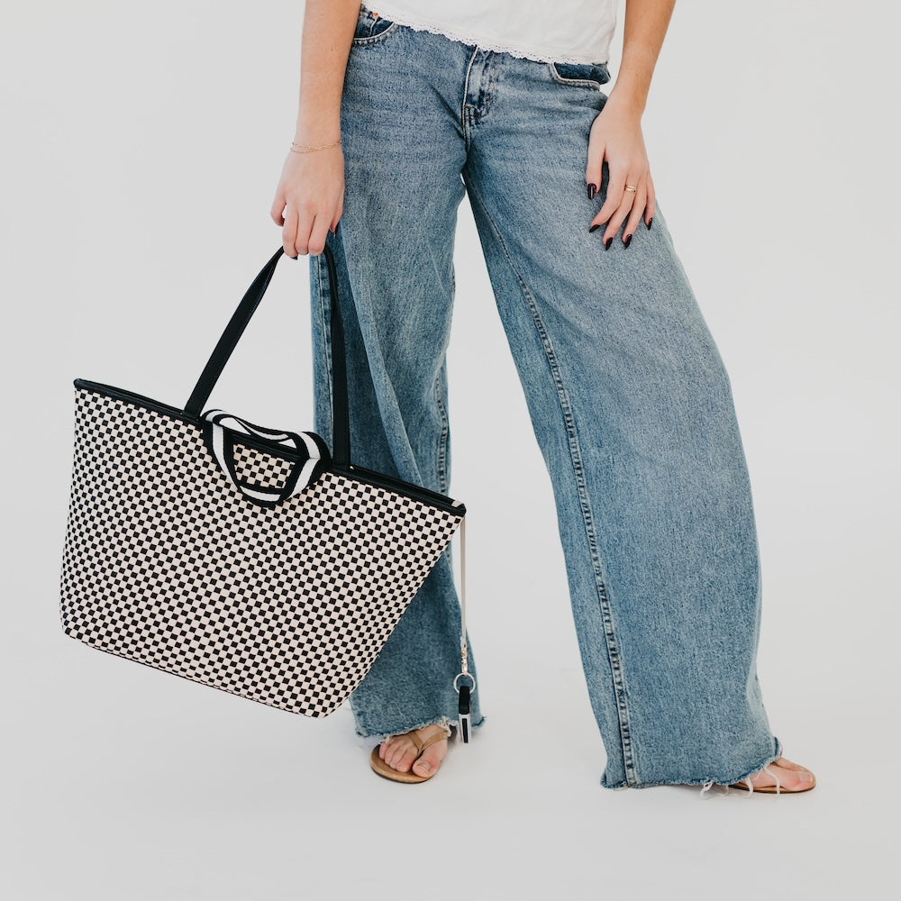 Woven Tiffany Organized Tote Bag from Pretty Simple