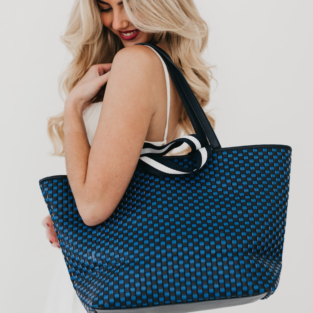 Woven Tiffany Organized Tote Bag from Pretty Simple