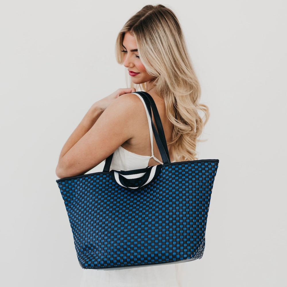 Woven Tiffany Organized Tote Bag from Pretty Simple