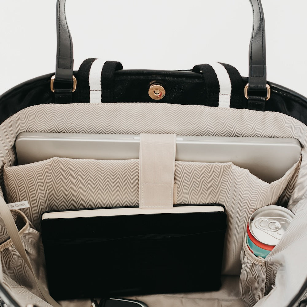 Woven Tiffany Organized Tote Bag from Pretty Simple