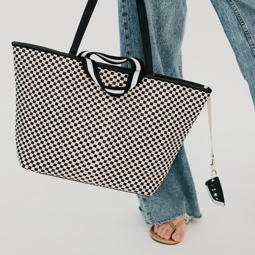 Woven Tiffany Organized Tote Bag from Pretty Simple