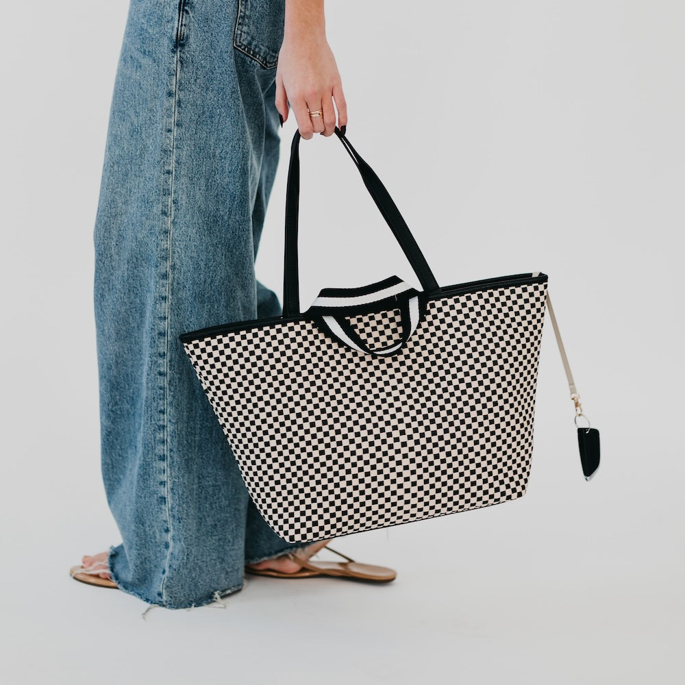 Woven Tiffany Organized Tote Bag from Pretty Simple