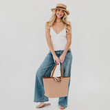 Woven Tiffany Organized Tote Bag from Pretty Simple