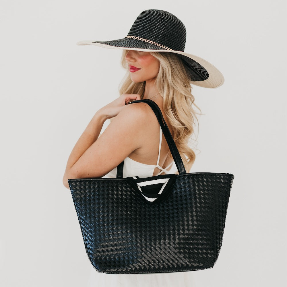 Woven Tiffany Organized Tote Bag from Pretty Simple