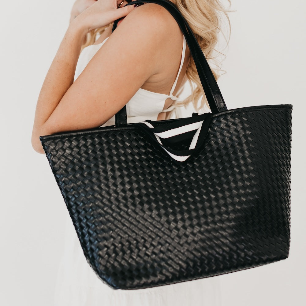Woven Tiffany Organized Tote Bag from Pretty Simple