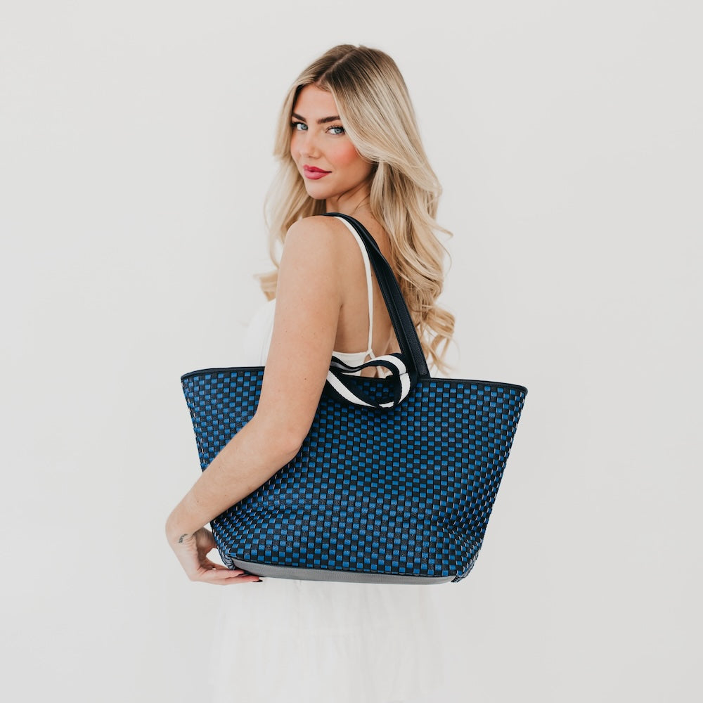 Woven Tiffany Organized Tote Bag from Pretty Simple