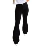 Fiona High Waisted Bell Bottom Flare Jeans - Black from Willow Boutique