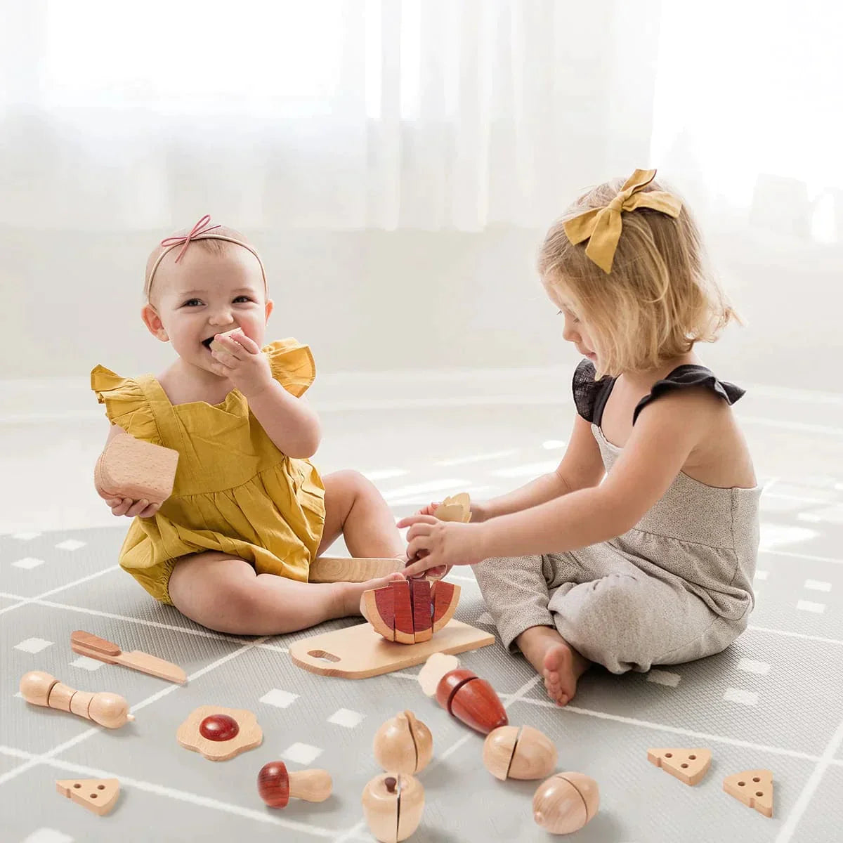 Tiny Land® Wooden Cut and Play Food Toys From Tiny Land