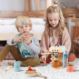 Tiny Land® Wooden Kids Play Coffee Maker Set From Tiny Land