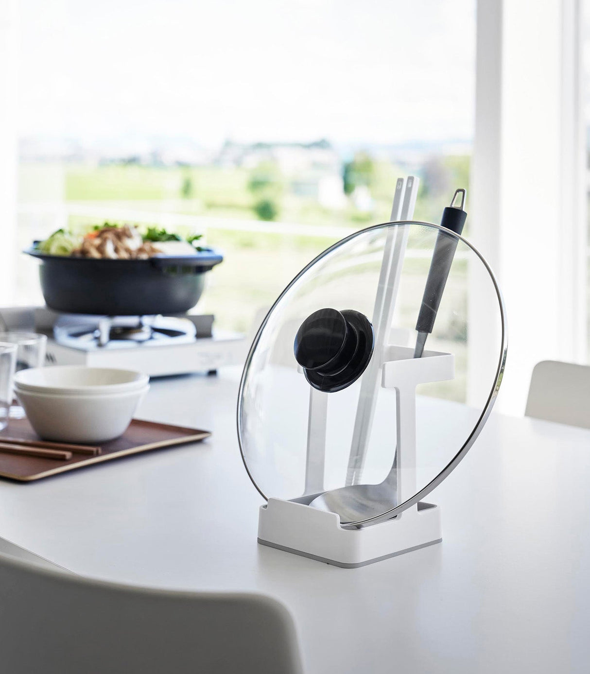 Lid & Ladle Stand - Large from Yamazaki Home