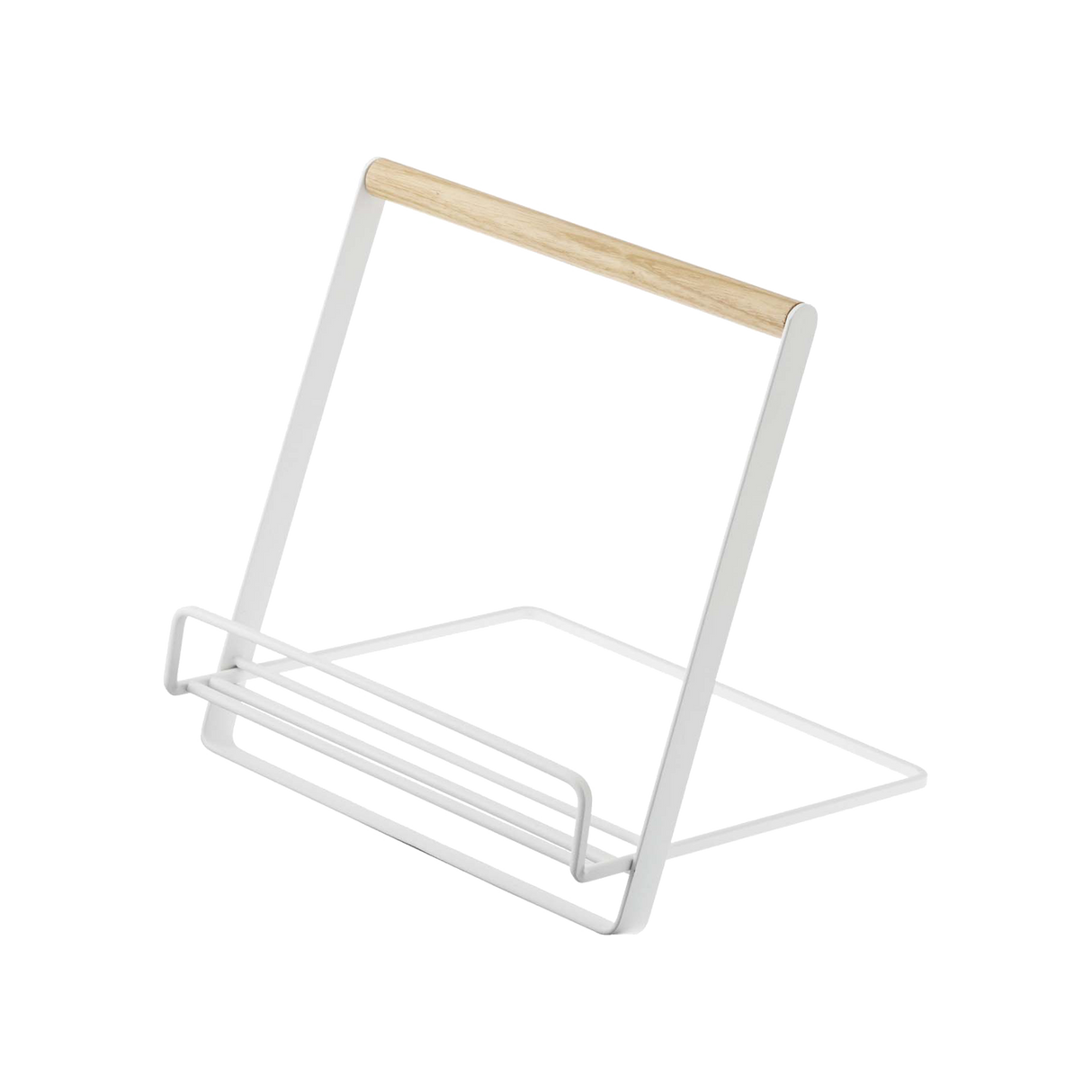 Tablet and Cookbook Stand - Steel + Wood from Yamazaki Home