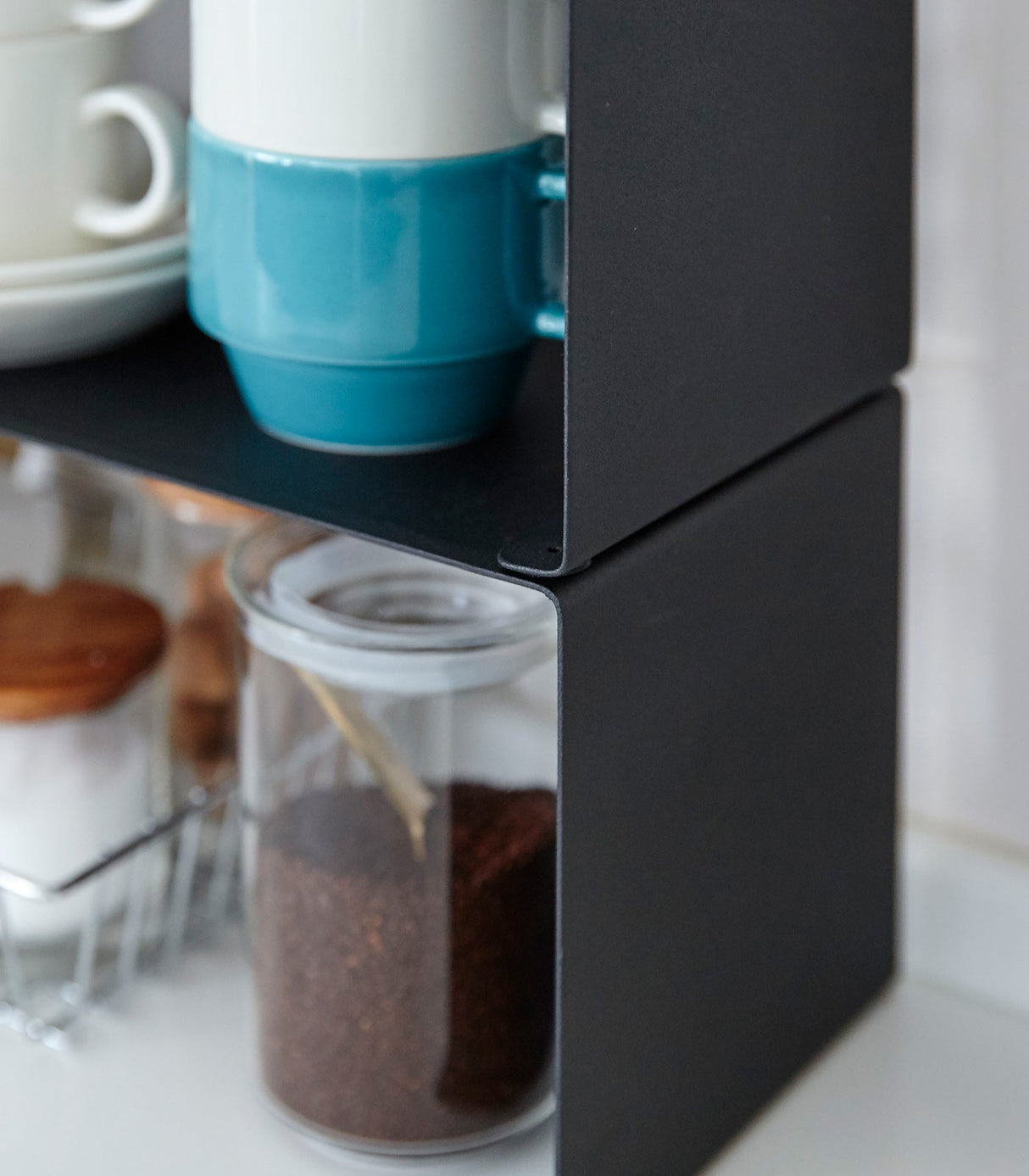 Stackable Countertop Shelf - Two Sizes - Steel from Yamazaki Home