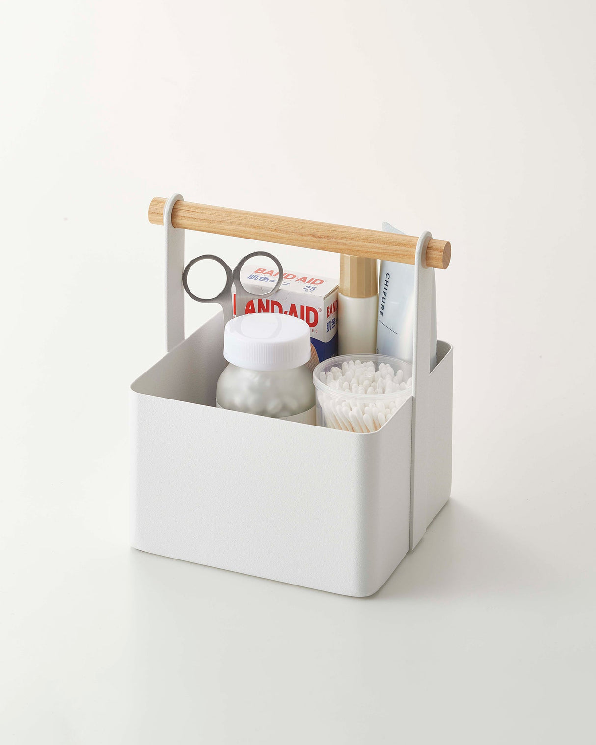 Storage Caddy - 2 Sizes - Steel + Wood from Yamazaki Home